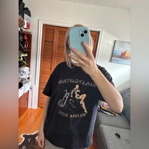 Harley-Davidson Black 'Wanna Ride' Tee